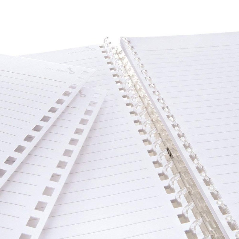 LIHIT LAB. Refillable Notebook (Journal), Lined Paper, 9.9 x 7.3 inches, Yellow Green (N1608-6) - Image 5
